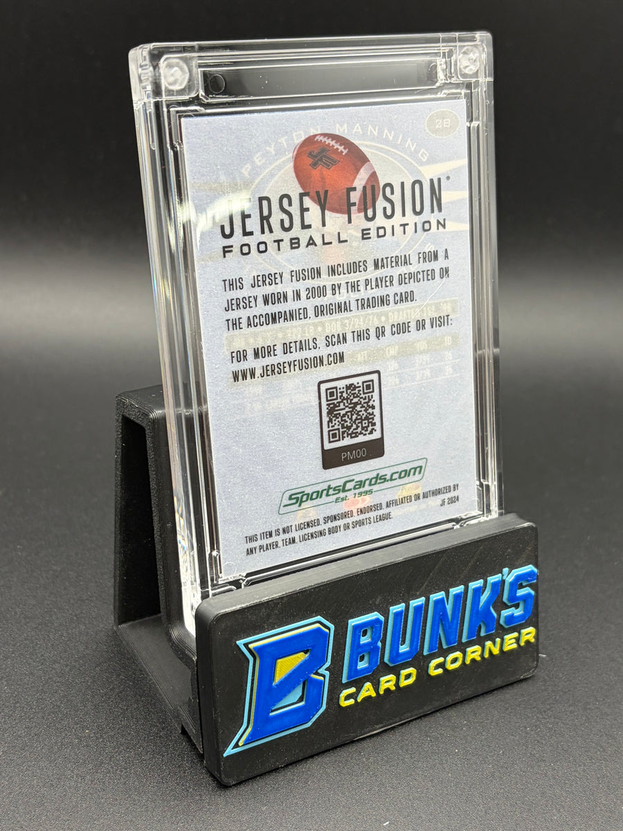 1999 Peyton Manning Donruss Game Used Swatch Jersey Fusion