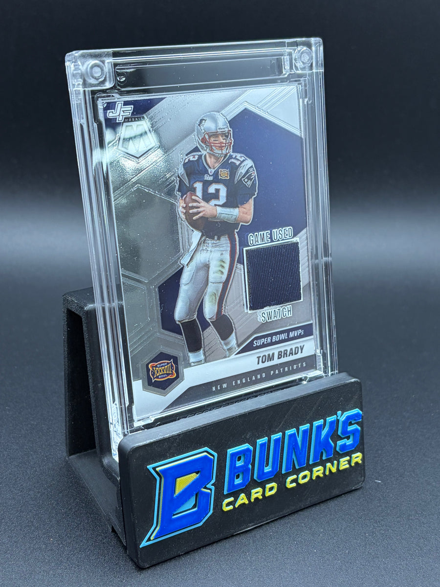Tom Brady Super Bowl MVPs Mosaic Game Used Swatch Jersey Fusion