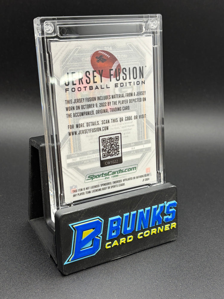 Christian Watson Panini Prizm Silver RC Jersey Fusion 1/10