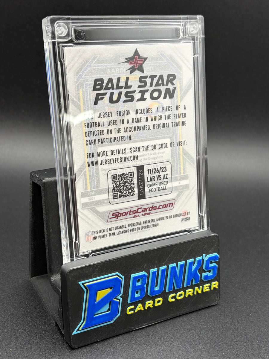 Aaron Donald Silver Panini Prizm Game Used Ball Star Fusion 40/49