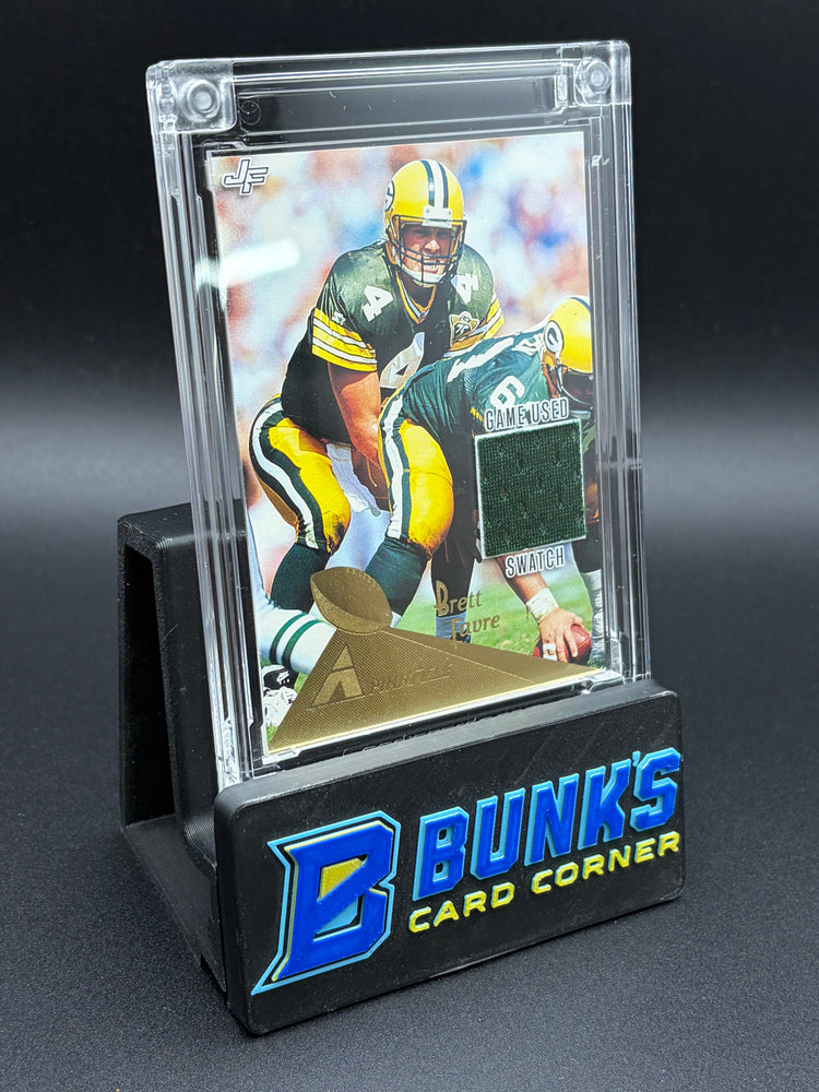 Brett Favre Pinnaele Game Used Swatch Jersey Fusion