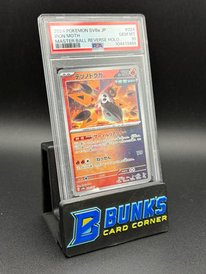 Iron Moth Master Ball Reverse Holo PSA 10 Japanese