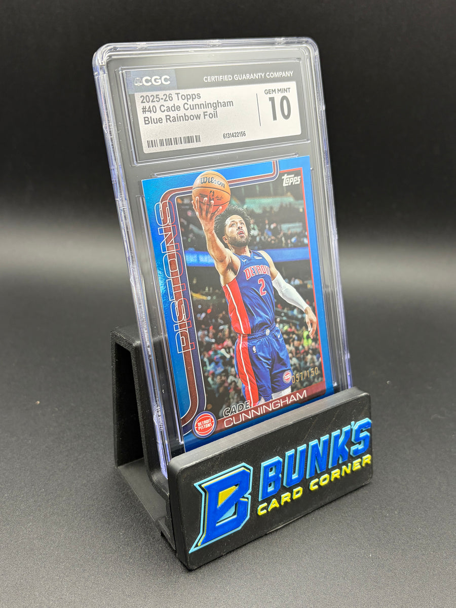 2025-26 Cade Cunningham Blue Rainbow Foil CGC 10 57/150