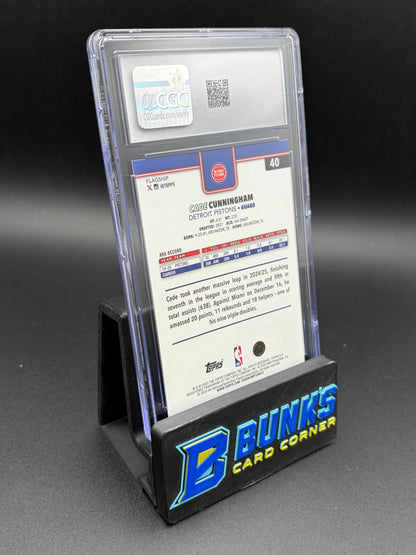 2025-26 Cade Cunningham Blue Rainbow Foil CGC 10 57/150