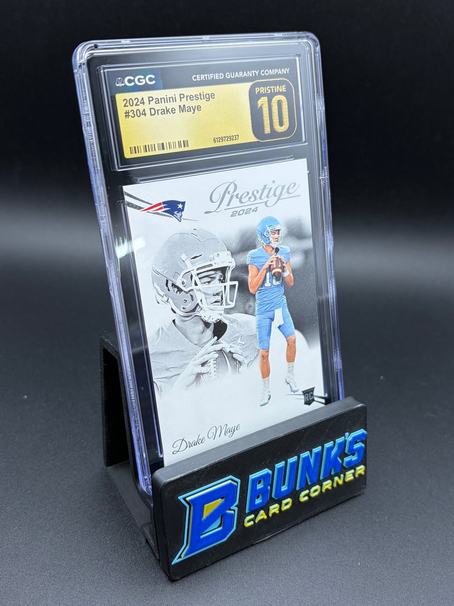 2024 Drake Maye Panini Prestige CGC Pristine 10 RC