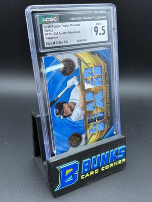 2019 Austin Meadows Sapphire Relics Triple Threads CGC 9.5 3/3