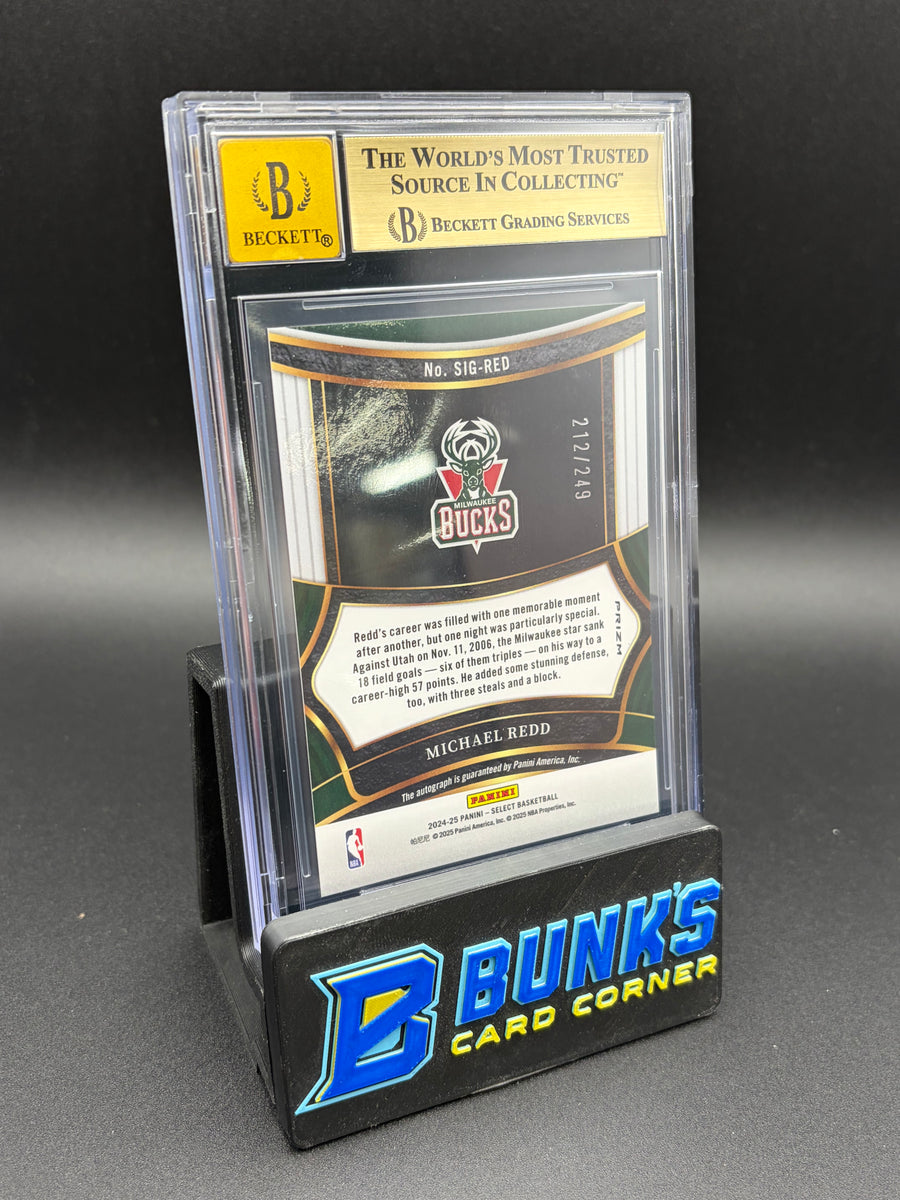 2024-25 Michael Redd Signatures Beckett 9.5 Auto 10 212/249