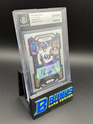 2023 Ivan Pace Jr Prizms Silver Auto Beckett AU RC
