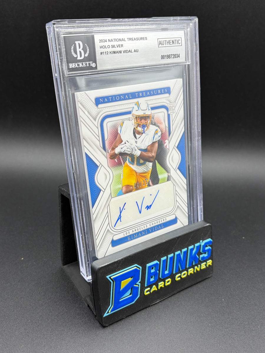 2024 Kimani Vidal AU Holo Silver National Treasures Beckett AU RC 4/25