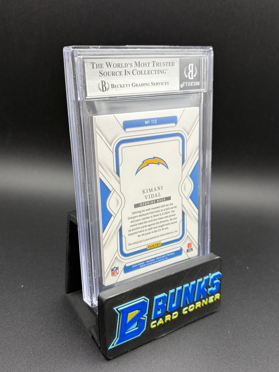 2024 Kimani Vidal AU Holo Silver National Treasures Beckett AU RC 4/25