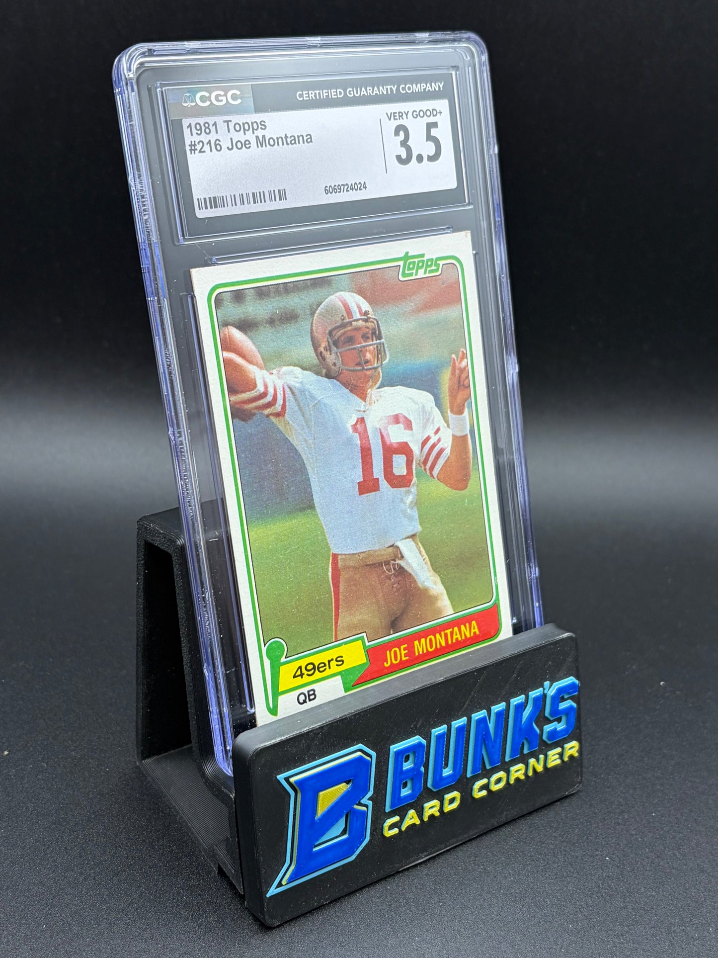 1981 Joe Montana Topps CGC 3.5