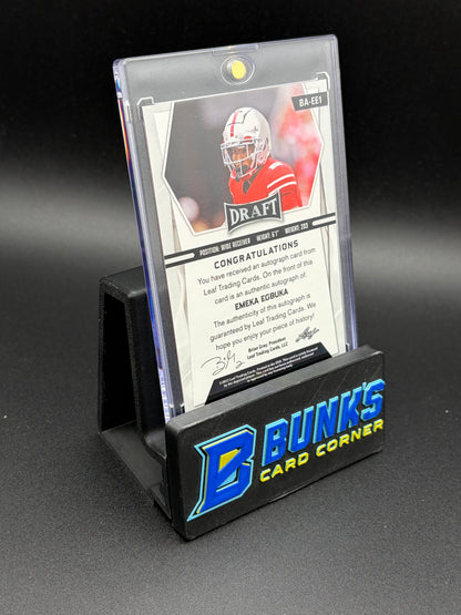 2022 Emeka Egbuka Leaf Draft Auto
