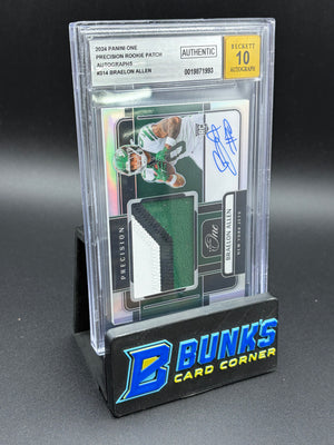 2024 Braelon Allen Suto Precision Rookie Patch Beckett AU Auto 10 RC 10/99