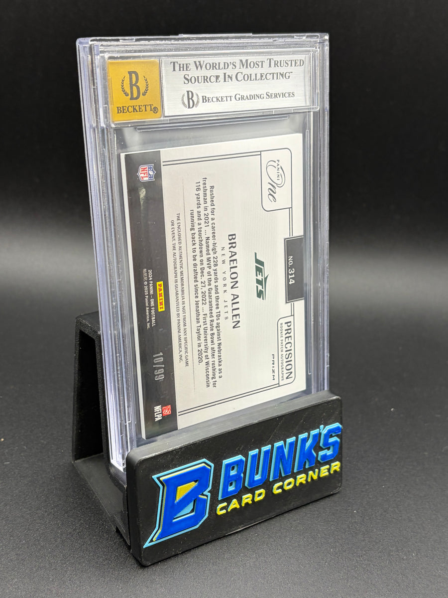 2024 Braelon Allen Suto Precision Rookie Patch Beckett AU Auto 10 RC 10/99