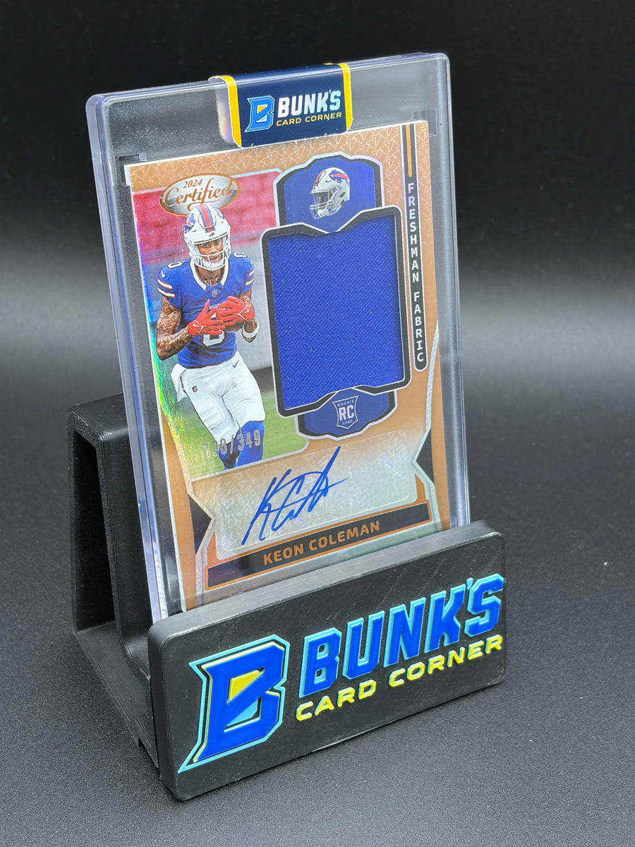 2024 Keon Coleman Panini Certified Freshman Fabric Auto RC 138/349