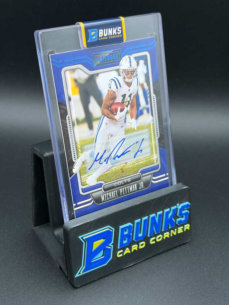 2021 Michael Pittman Jr Panini Playbook Blue Auto 11/25