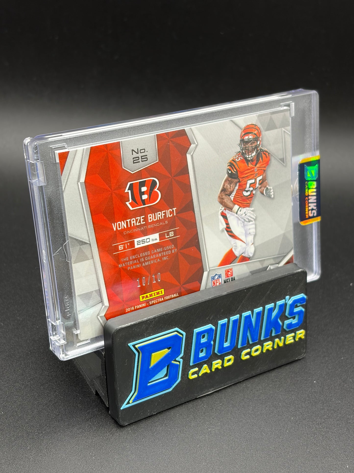 2016 Vontaze Burfict Panini Spectra Immense Materials Pink 10/10