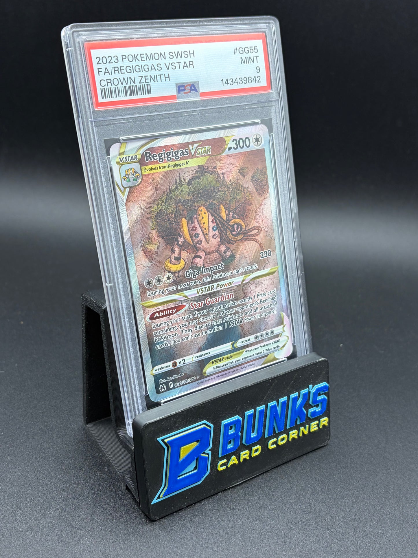 Regigigas VSTAR Crown Zenith PSA 9