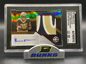2023 Kendre Miller AUTOGRAPHED Rookie Jumbo Patch Ruby Spotlight 23/35