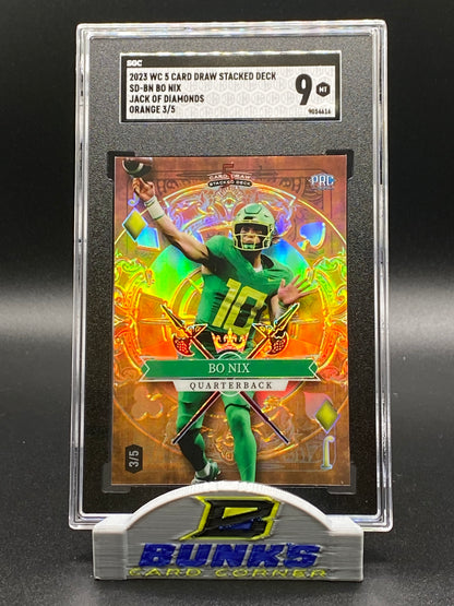 2023 Bo Nix Jack of Diamonds Orange 3/5 (Box 15)