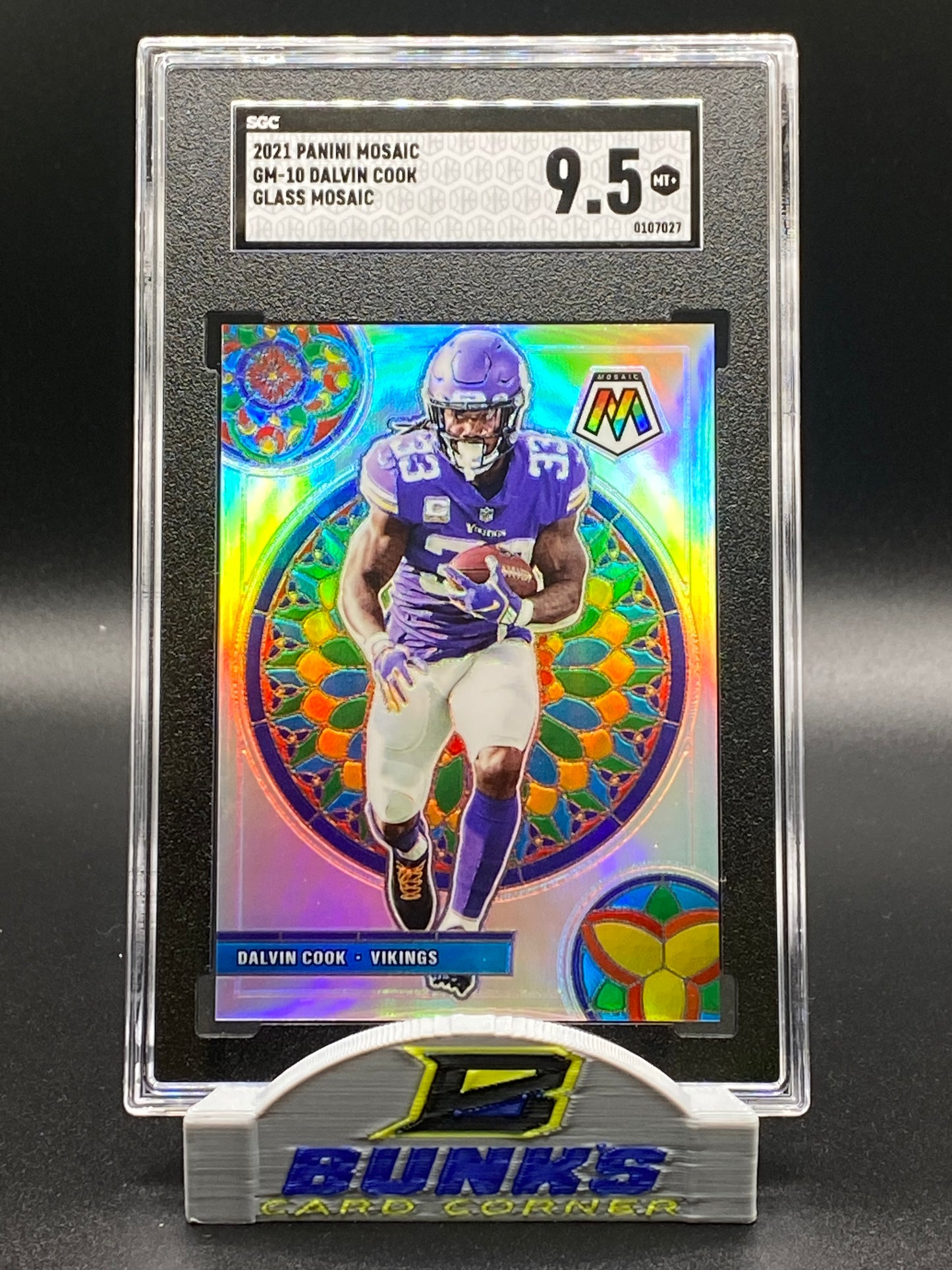 2021 Dalvin Cook Glass Mosaic SGC 9.5 (Box 15)