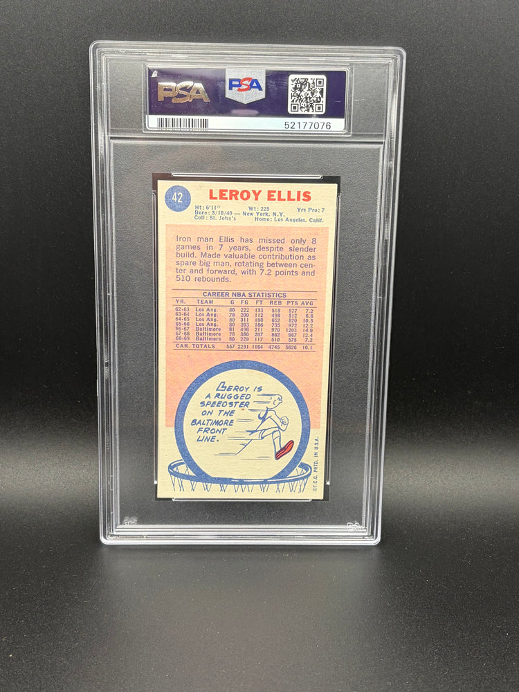 1969 Leroy Ellis Topps PSA 4 15/25