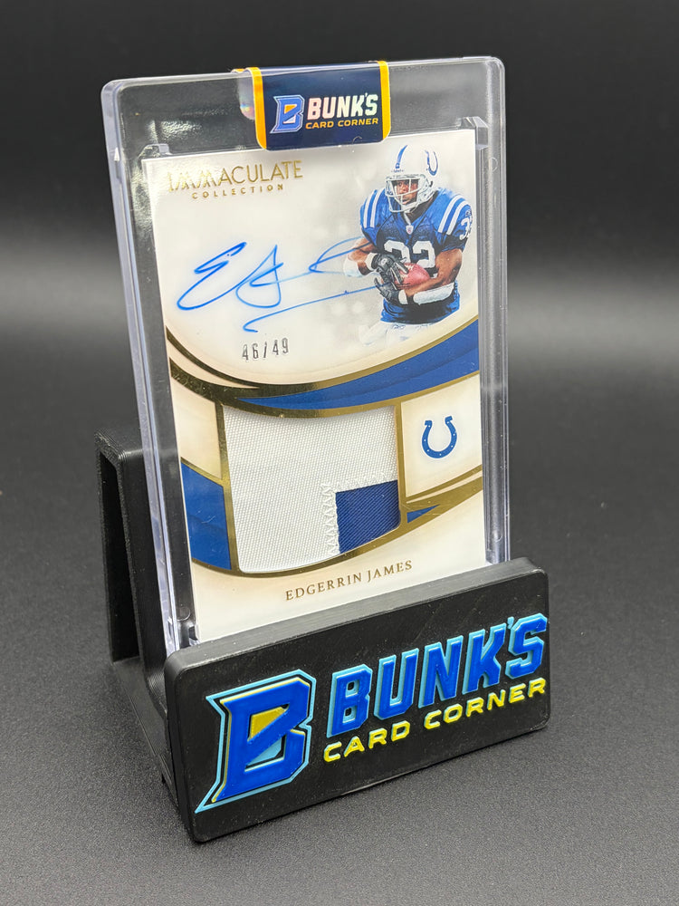 2019 Edgerrin James Immaculate Collection Auto Patch Panini 46/49