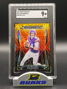 2024 Sam Darnold Molten 14/14 Number Match Bookend (Box 16)