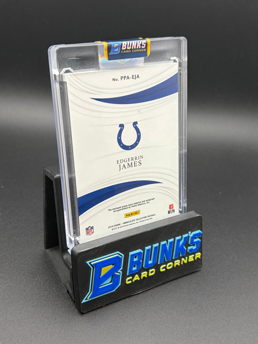 2019 Edgerrin James Immaculate Collection Auto Patch Panini 46/49