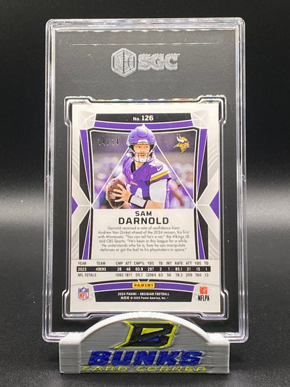 2024 Sam Darnold Molten 14/14 Number Match Bookend (Box 16)