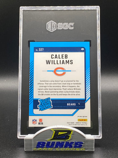 2024 Caleb Williams Optic Preview Pink Prizm SGC 9 (Box 16)