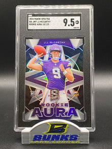 2024 JJ McCarthy Rookie Aura 10/125 SGC 9.5 (Box 16)
