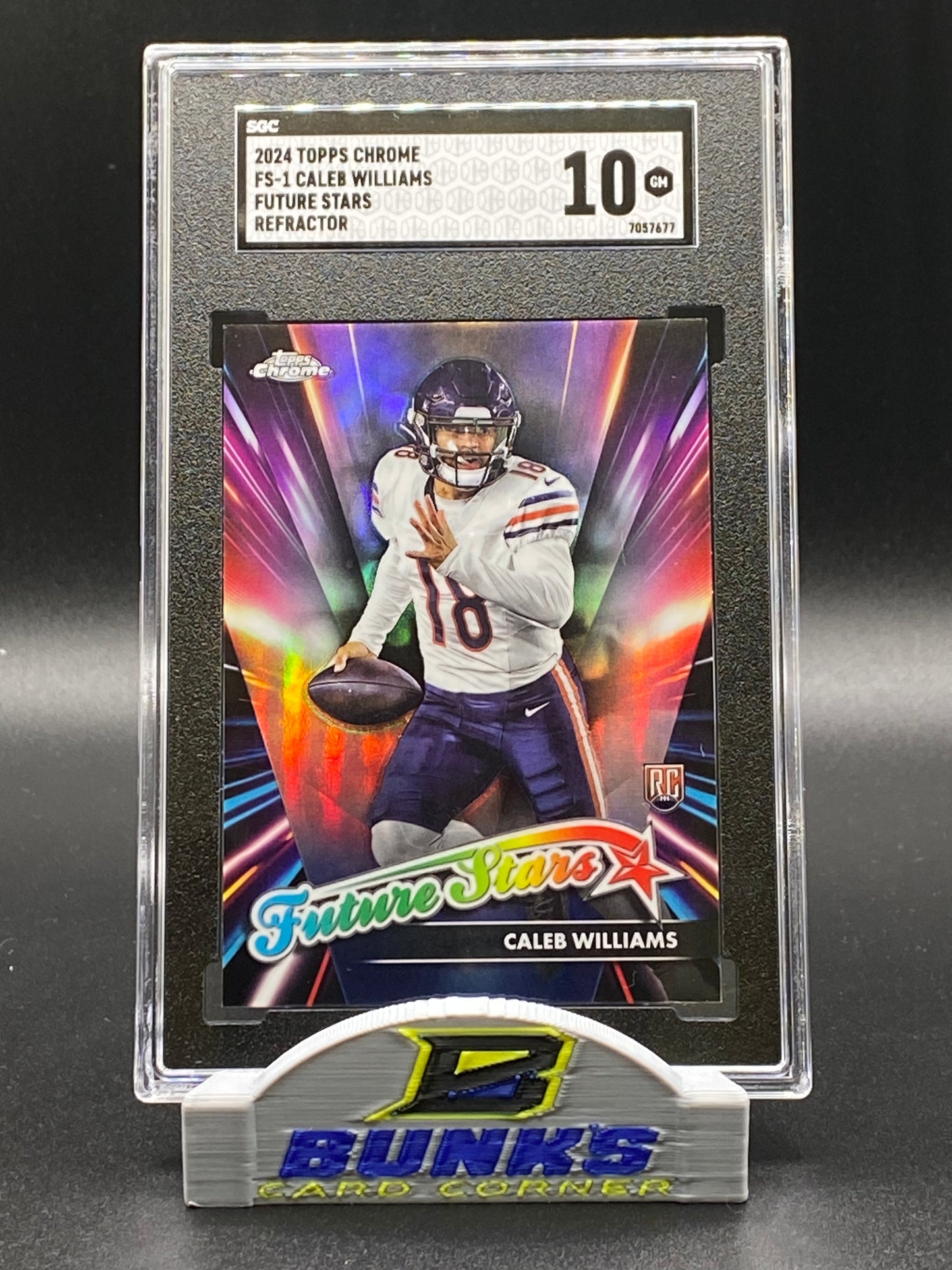 2024 Caleb Williams Future Stars Refractor SGC 10 (Box 16)