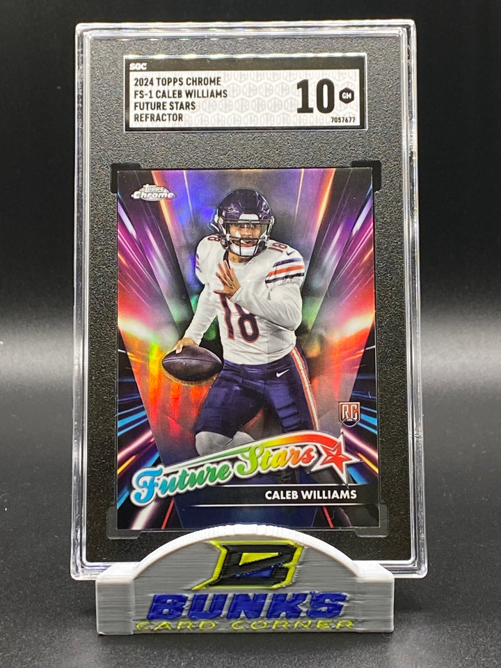 2024 Caleb Williams Future Stars Refractor SGC 10