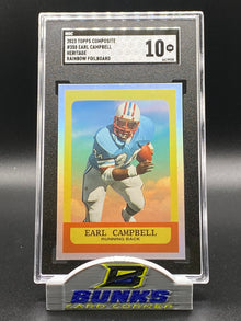 2023 Earl Campbell Rainbow Foilboard SGC 10 (Box 16)