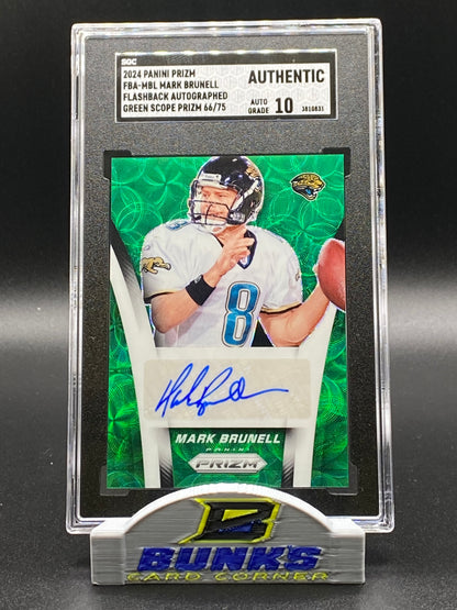 2024 Mark Brunell Green Scope Prizm 66/75 (Box 16)