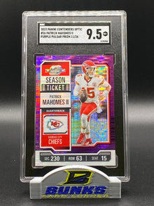 2023 Patrick Mahomes II Purple Pulsar Prizm 11/26 SGC 9.5 (Box 16)