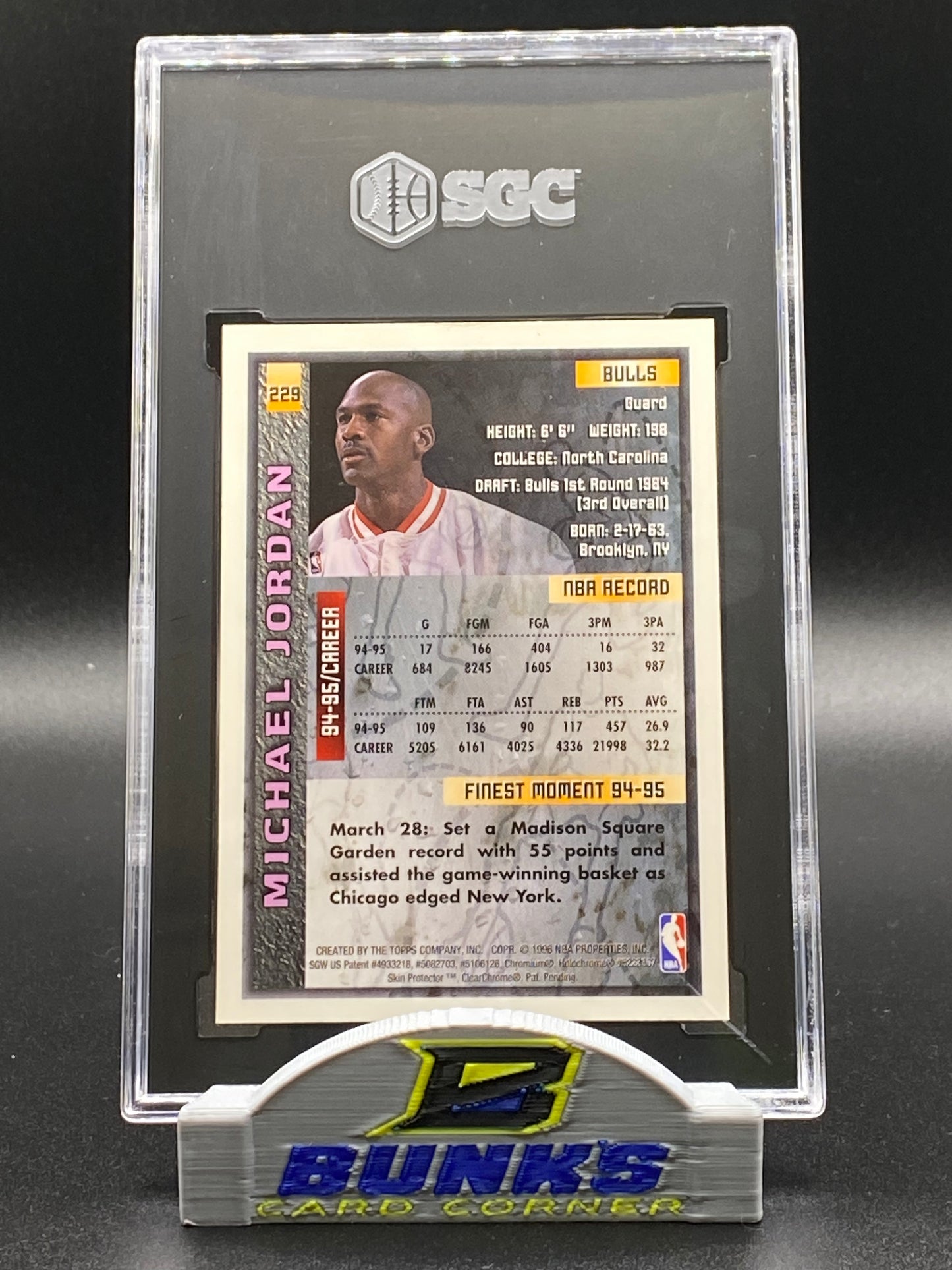 1995-96 Michael Jordan SGC 7