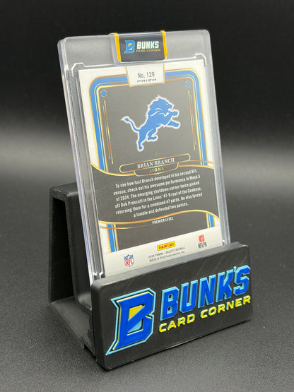 2024 Brian Branch Panini Select Zebra Shock