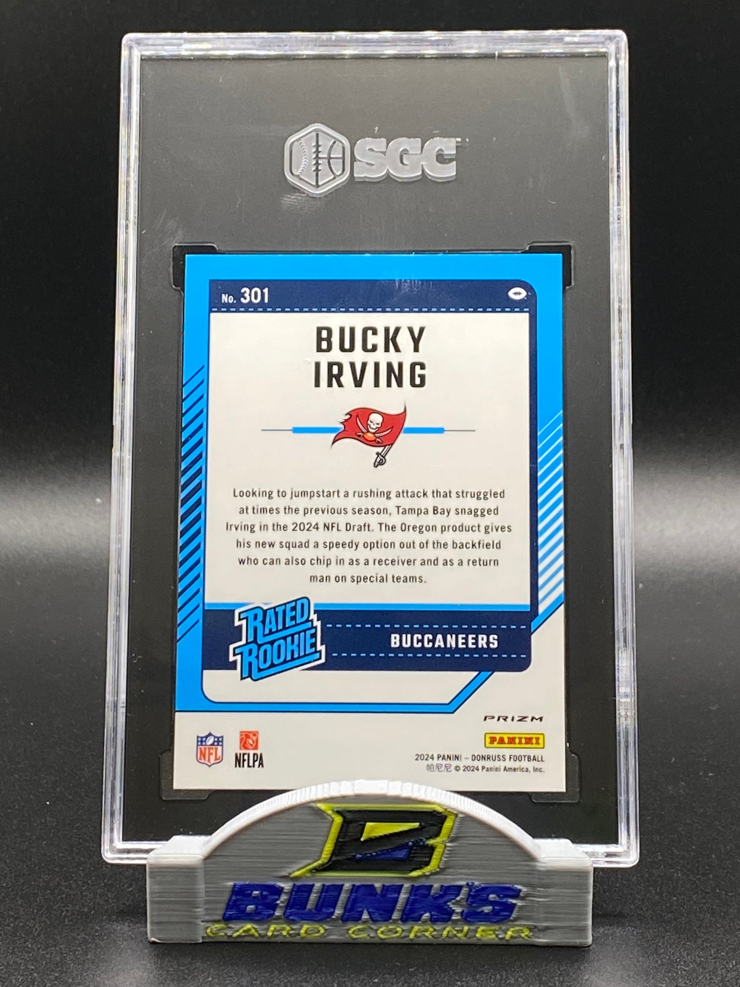 2024 Bucky Irving Rated Rookie Red Pandora Prizm (Box 16)