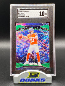 2024 Bo Nix Fireworks Green Wave Prizm SGC 10 (Box 17)