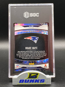 2024 Drake Maye Fireworks Green Prizm Rookie Card SGC 10 (Box 17)