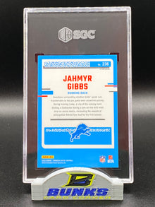 2023 Jahmyr Gibbs Blue Hyper Prizm SGC 10 (Box 17)