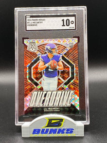 2024 JJ McCarthy Overdrive Rookie Card SGC 10 (Box 17)