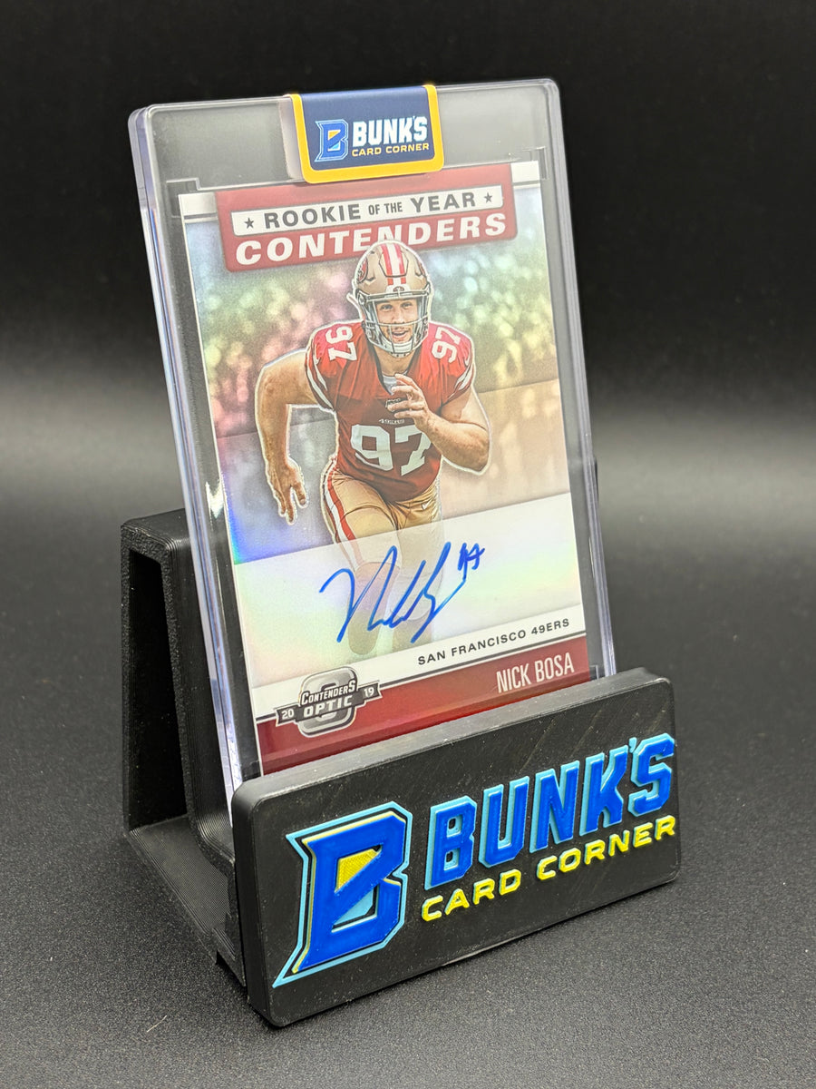 2019 Nick Bosa Rookie of the Year Contenders Optic 18/99 Auto