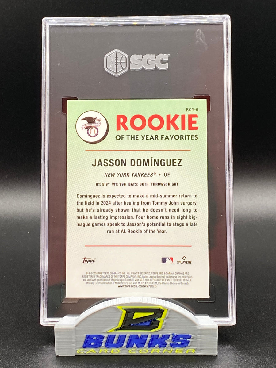 2024 Jasson Dominguez Rookie of the Year Favorites SGC 10