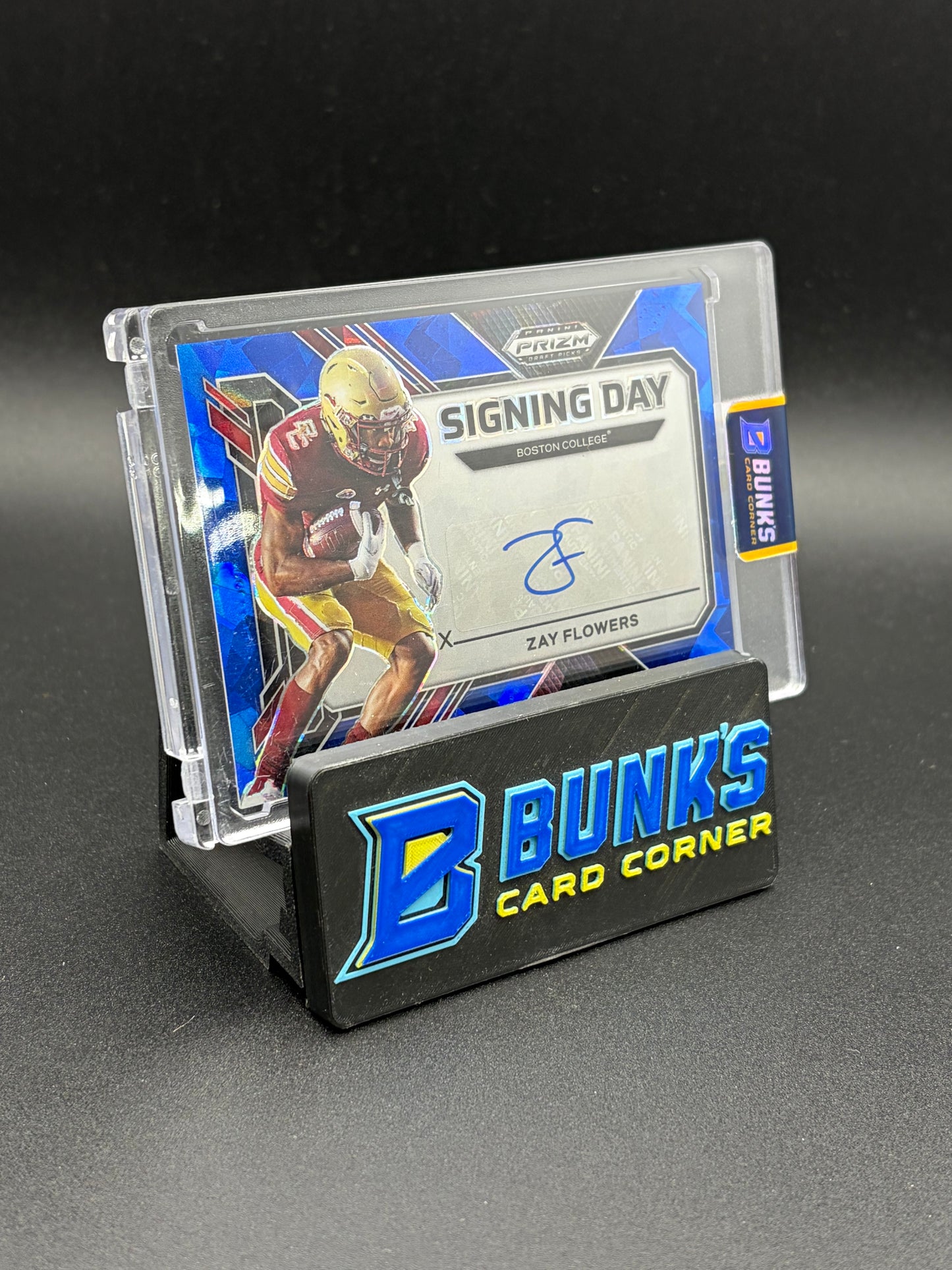 2023 Zay Flowers Prizm Draft Picks Blue Auto 15/35