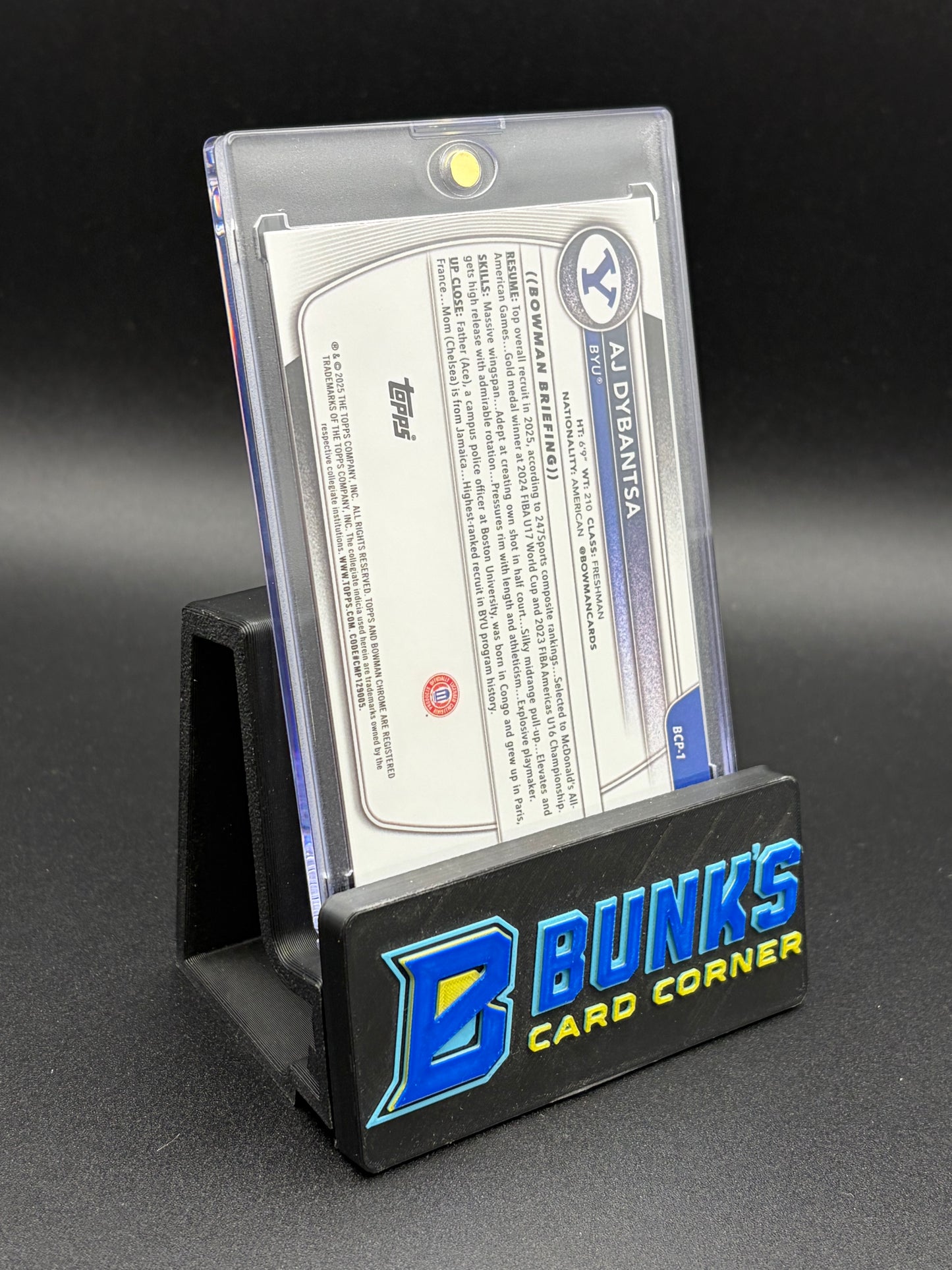 2025 AJ Dybantsa White Bowman Chrome
