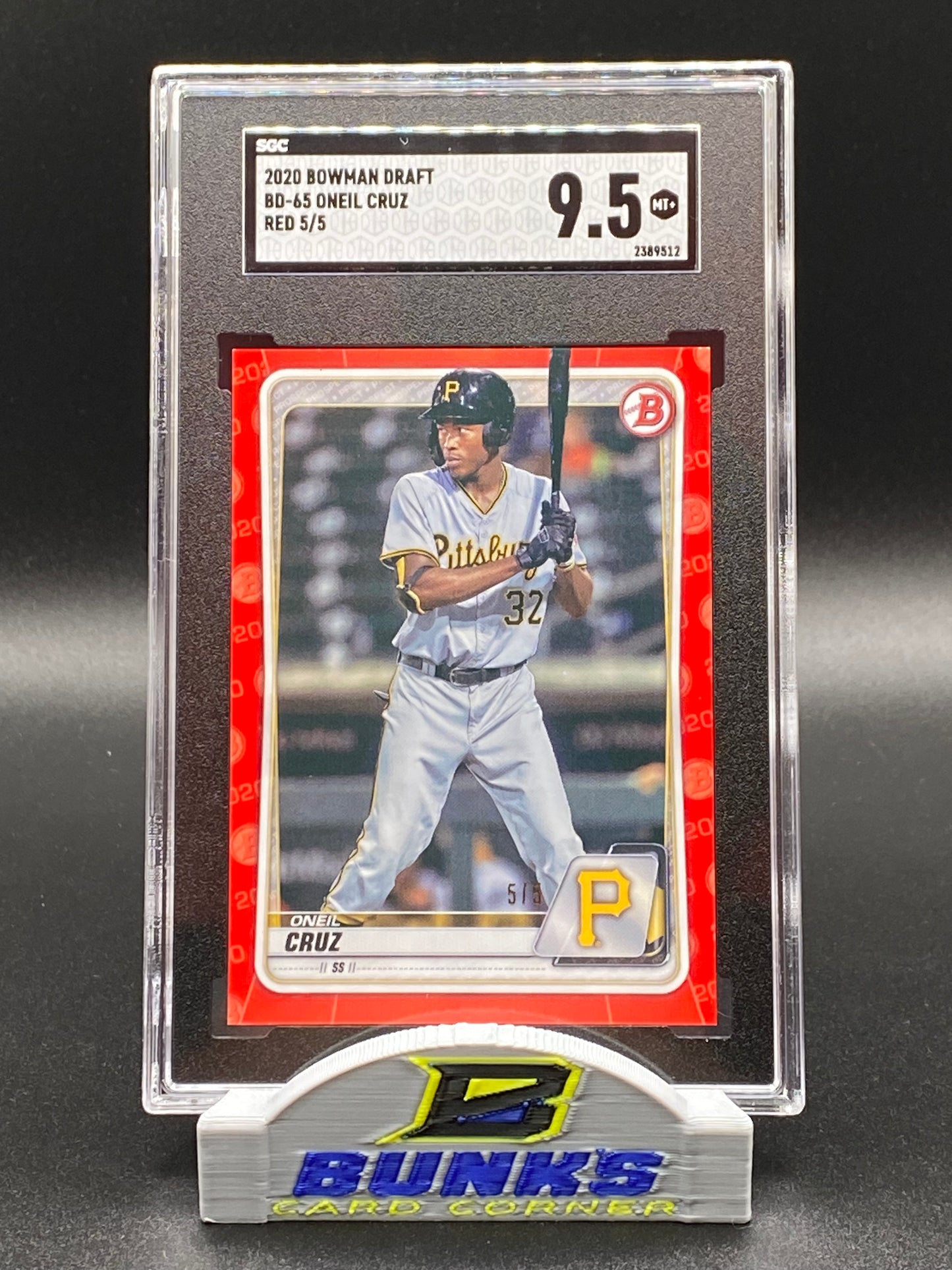 2020 Oneil Cruz Red 5/5 SGC 9.5 (Box 17)