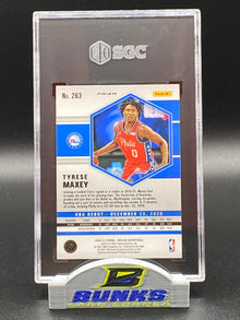 2020-21 Tyrese Maxey Orange Reactive Prizm SGC 10 (Box 17)